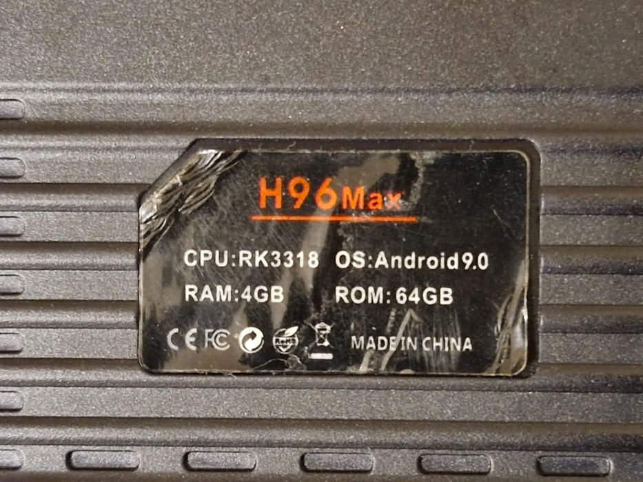 TV BOX H96 max, Android 11