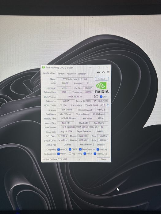 Placa video GeForce GTX 1650,KFA2,EX PLUS 1-Click OC,4GB GDDR6,128-bit