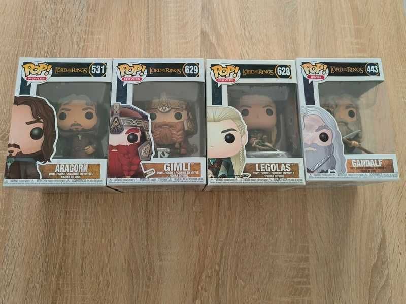4 funko-pop the lord of the rings Aragorn, Gandalf, Legolas, Gimli