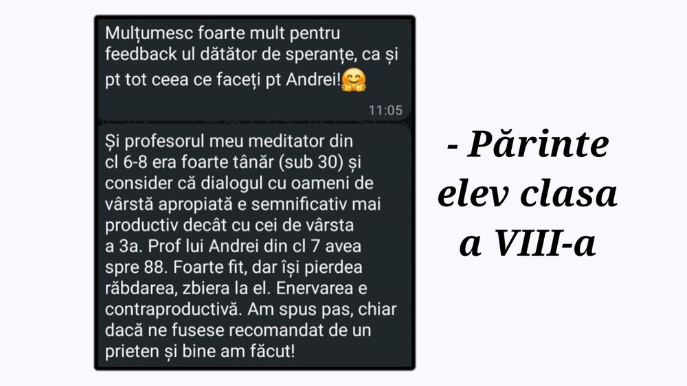 "Matematica pe înțeles" - Meditații Matematică