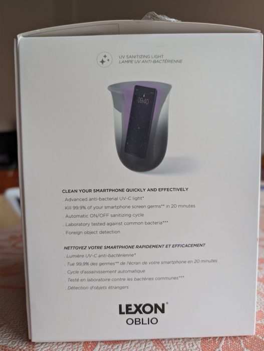 Wireless charger cu lampa UV pentru dezinfectare