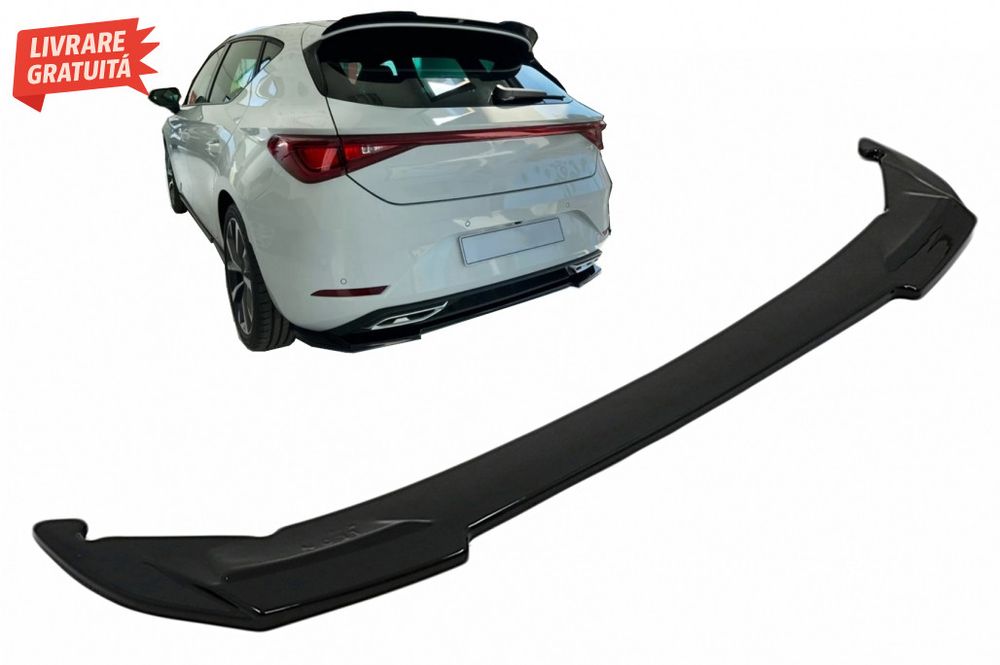 Lip Bara Spate Seat Leon Mk4 FR (2020-up) Negru Lucios