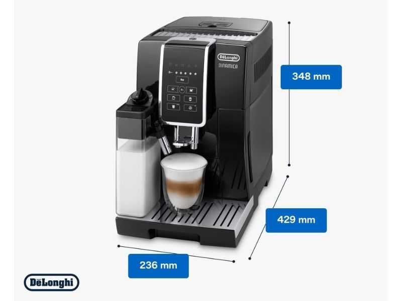 Кафеавтомат De'Longhi Dinamica ECAM350.55.B - 1450 W, Черен