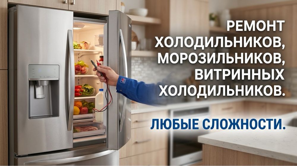 Ремонт холодильников, морозильников, заправка фреона