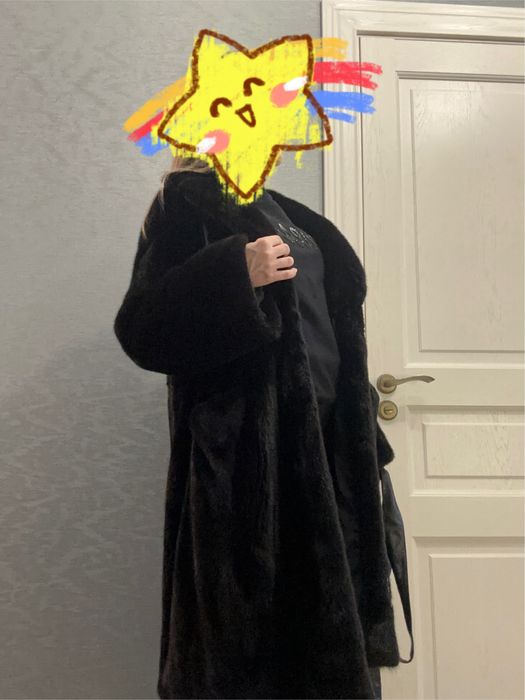 Норковая шуба black NAFA