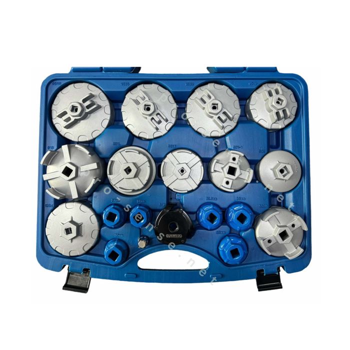 Професионален Комплект капачки за маслен филтър 19 части HAWEK