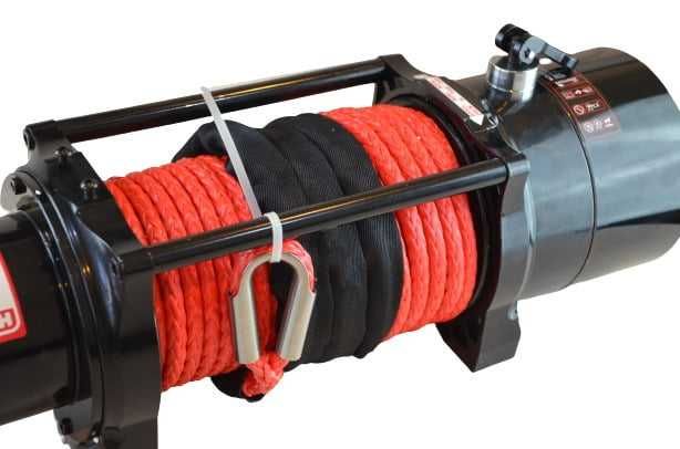 Troliu auto Grizzly Winch 12000lbs 5454kg Raport 72.5:1 sufa sintetica