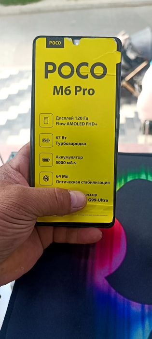 Pocco m6 pro 12+6/512 gb holati idial abmen yuq