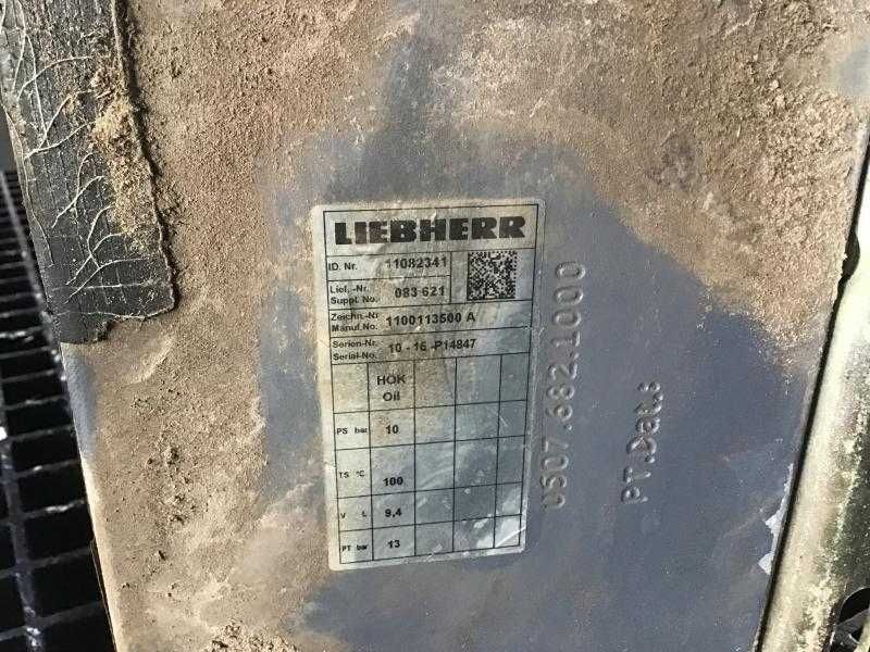 Răcitor de ulei motor pentru încărcător frontal Liebherr L550/L556