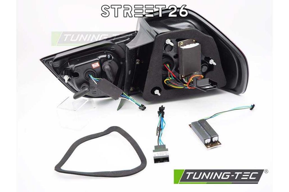 Stopuri LED BMW Seria 3 E90 LCI Sedan (2008-2011) Negru Semnal Dinamic