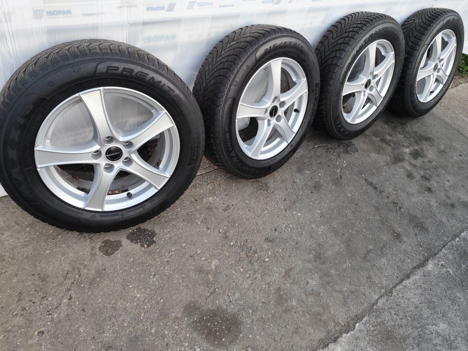 Jante 5×112 r17 Tiguan Skoda kodiaq karoq Borbet + anvelope 215 65 R17 iarna