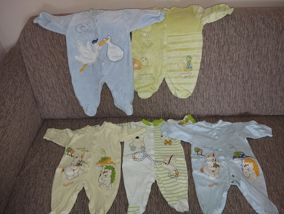 Lot 5 salopete bebe56-62 cm