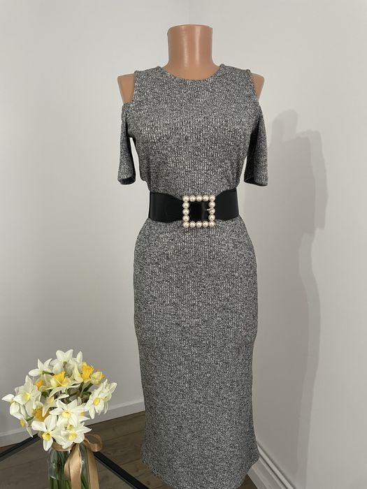 Rochie midi Pinkie gri