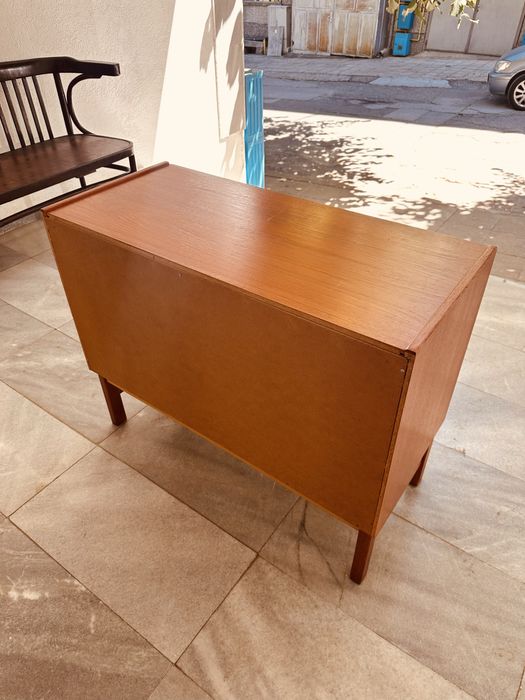 Скандинавски бар шкаф от тиков фурнир – Mid Century Modern, 60-те години