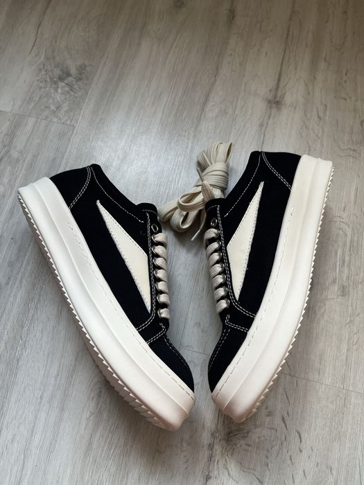 Rick Owens Vans black canvas 40