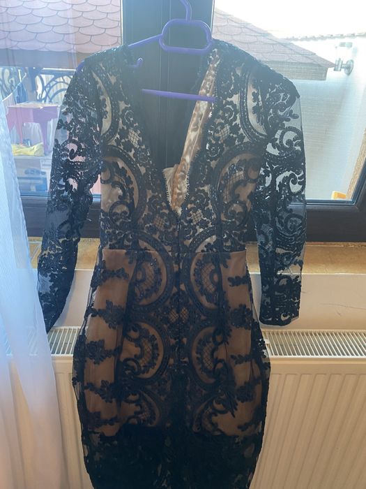 Rochie Bianca Dragusanu neagra