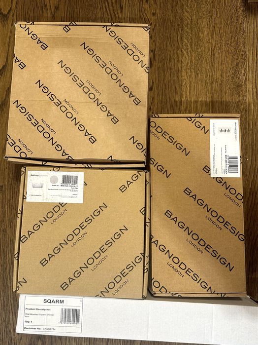 Set duș premium BAGNOdesign London Zephyr termostatic 2 funcții (nou)