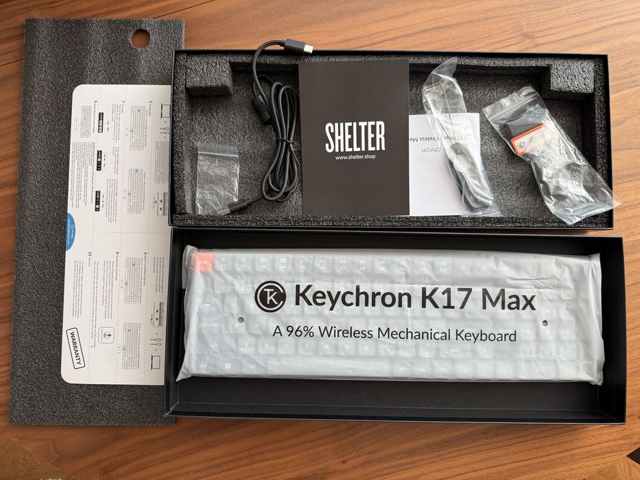 Keychron K17 Max 96% – tastatură mecanică wireless, FULL BOX, Brown tactile