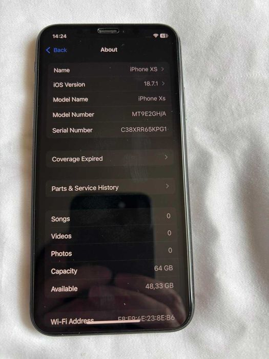iPhone Xs 64GB Space Gray