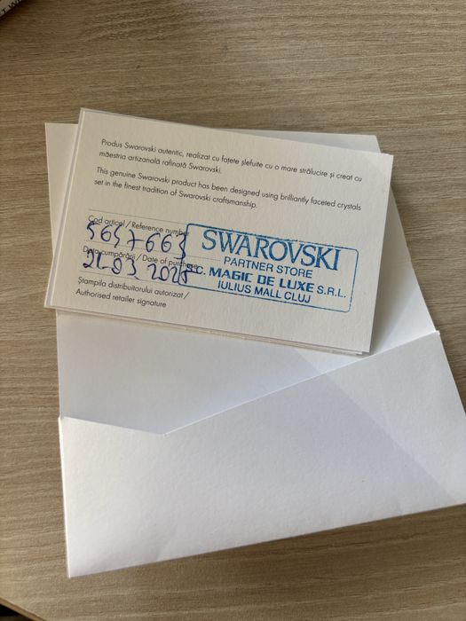 Set Swarovski argint