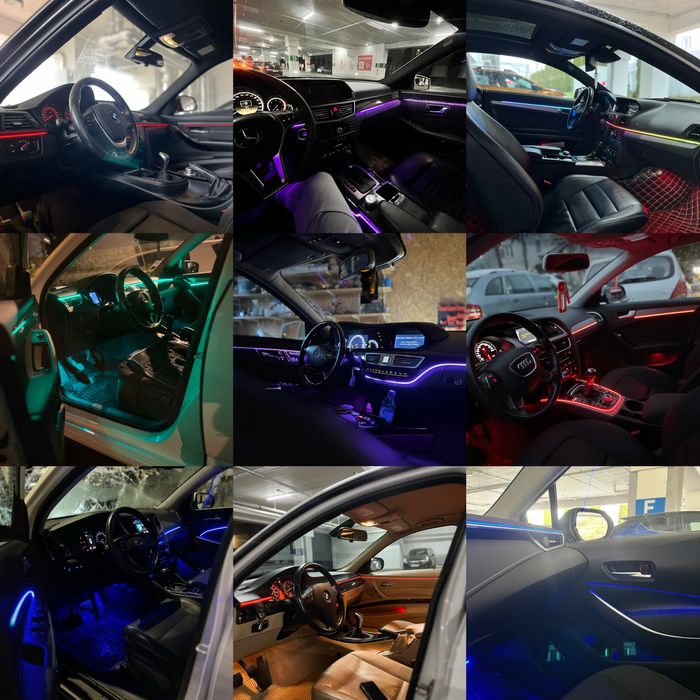 Montare Lumini Ambientale Auto kit symphony