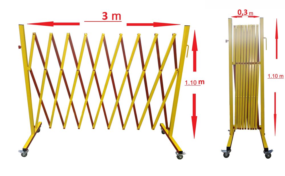 Ограждение раздвижное, Решетка, Забор - "ГАРМОШКА"