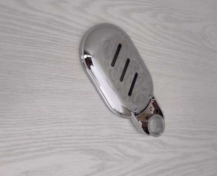 Серебристый держатель для мыла