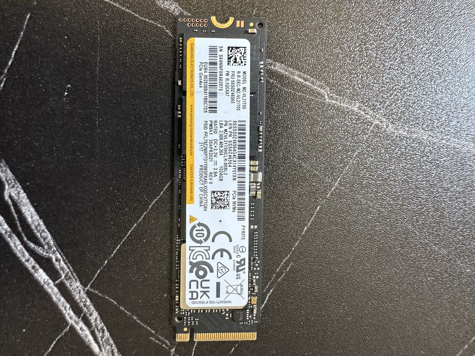 SSD Samsung PM9A1 1TB (1024GB) M.2 NVMe PCIe Gen4 x4 – Sănătate 100%