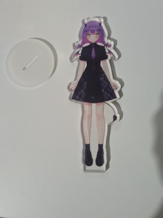Purple haired demon girl acrylic standee