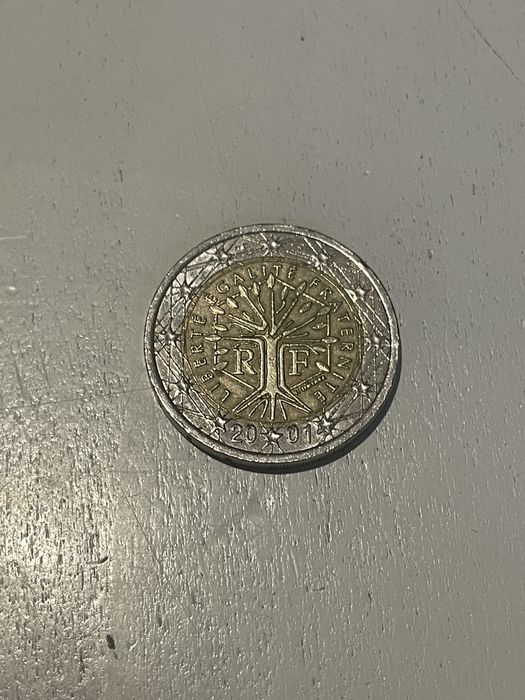 Автентична, колекционерска френска монета от 2€