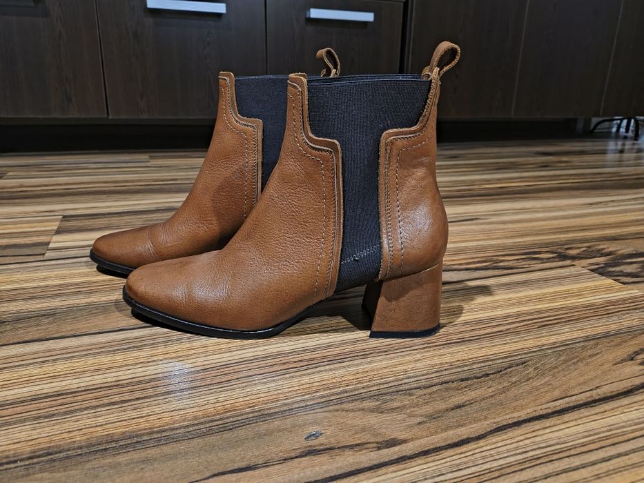 Дамски боти естествена кожа, номер 40