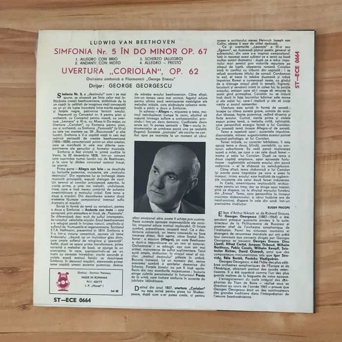 Viniluri muzica clasica - Beethoven - Simfonia 5