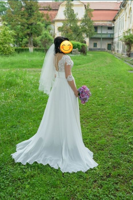 Rochie mireasa model simple A-line