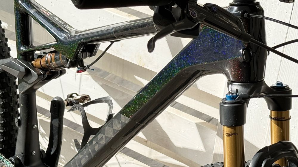 Bicicleta Cube AMS 100 Full carbon 29” Eagle AXS electronic Kashima mar L - MTB XC - cumparata din Romania cu factura