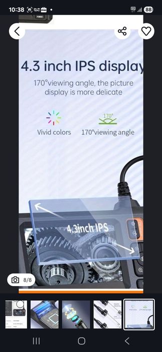 Vand camera endoscopica auto INSKAM, NOUA, NEFOLOSITA