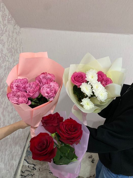 Цветы свежие розы