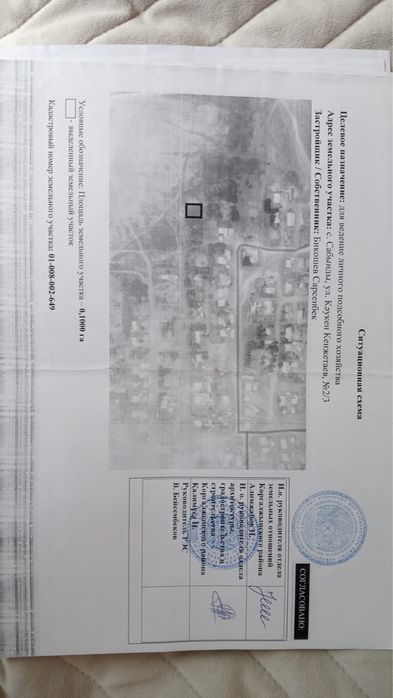 Пролам землю в поселке Сабынды