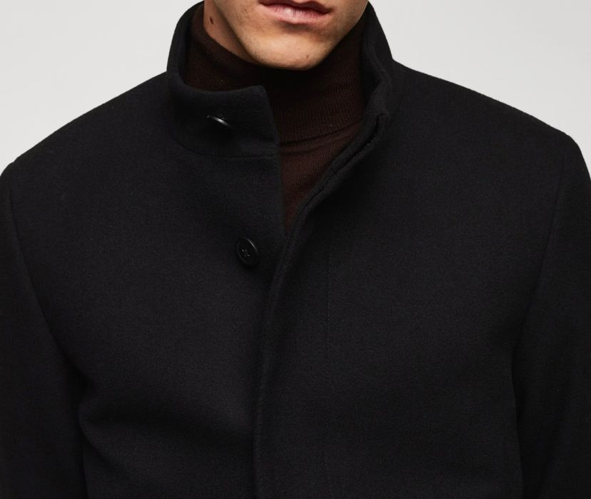 MANGO мъжко палто тъмносиньо