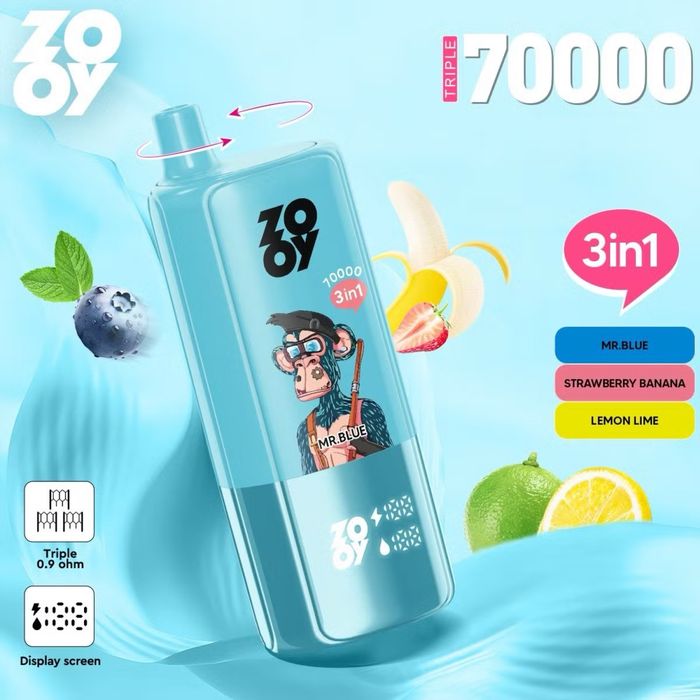 NEW Zooy 70000 Puffs – 3in1 Ultra Vape