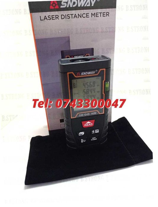 Aparat Masura Laser 40m Sndway Digital Portabil Usor De Manipulat