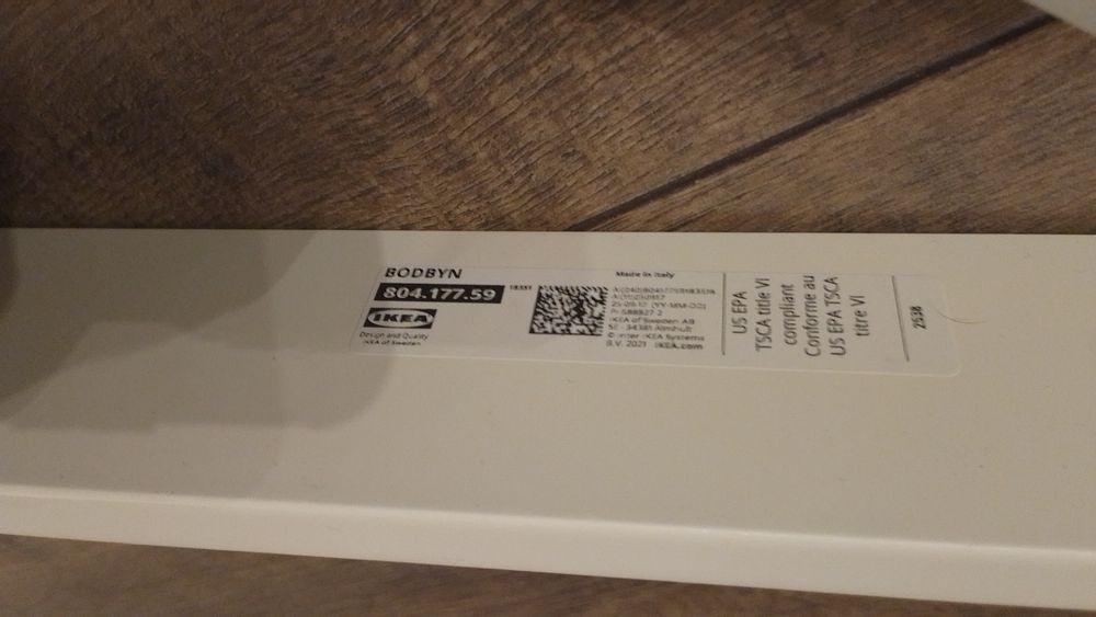 Декоративна лайсна с контур екрю., IKEA.Bodbyn