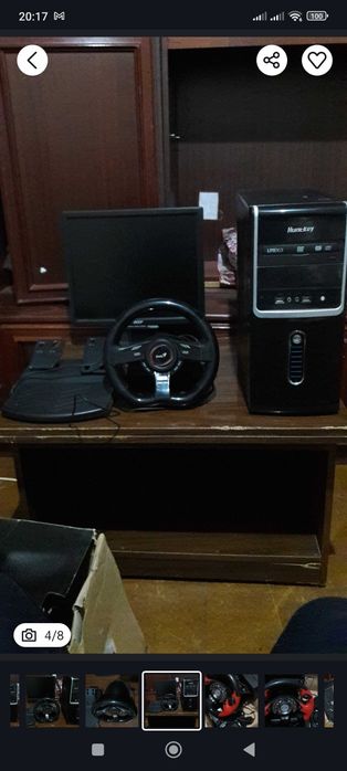 Продаётся компьютер и два руля вместе с ним.