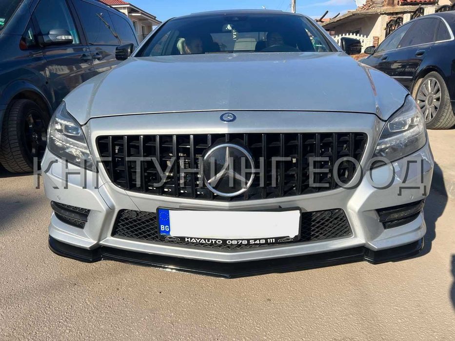 Преден лип спойлер за мерцедес цлс в218 / mercedes cls w218 lip