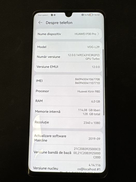 Huawei P30 Pro Dual Sim 128 GB ID- XXL6378