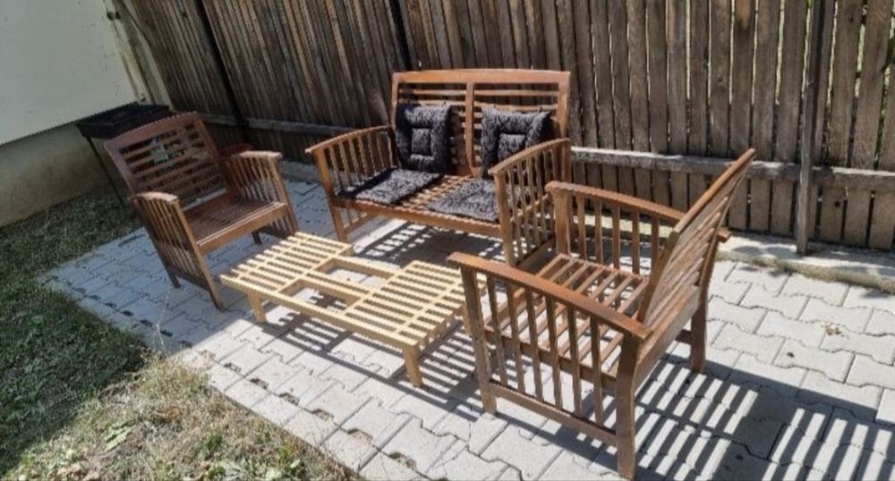 Set Mobilier terasa - gradina din lemn masiv