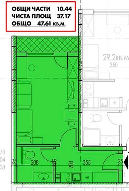 Продава се Едностаен апартамент в София, Студентски град - 48 кв.м за 3105 €/кв.м - Снимка #2