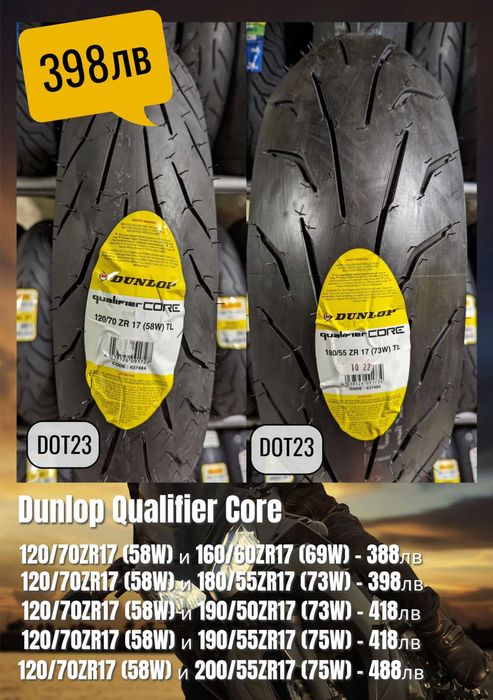 Мото гуми 120 70 17,180 55 17,190 55 17, 200 60 17,200 55 17 полуслик