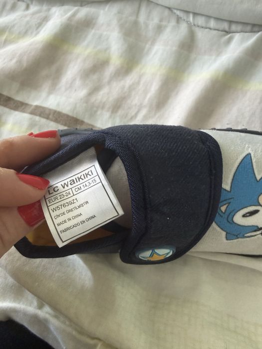 Нови пантофки Соник и маратонки адидас носени 23 размер