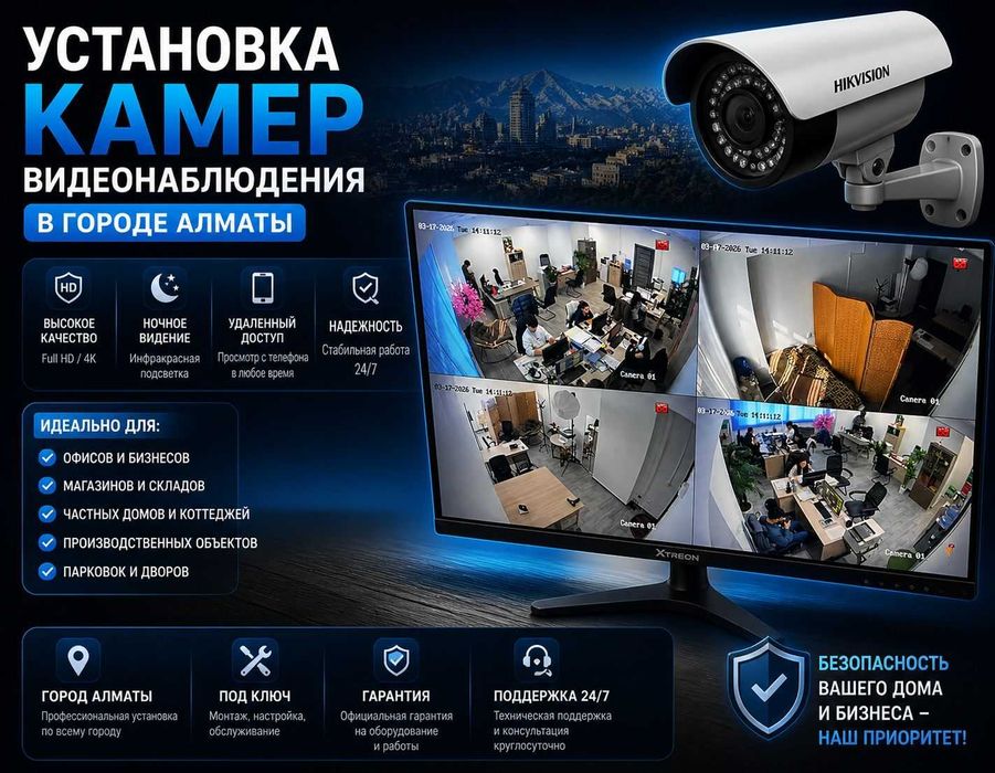 Камера Видеонаблюдения алматы