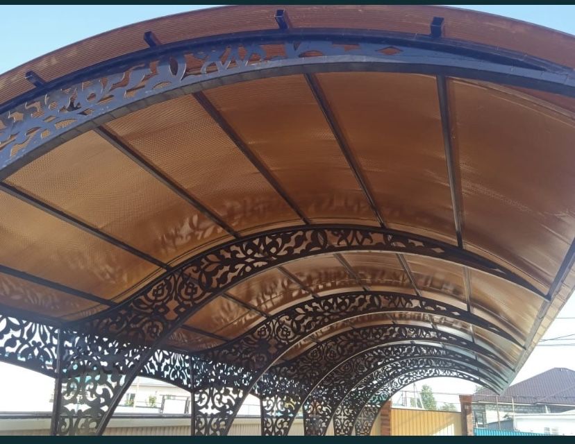 Навес варота забор перила